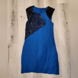 French connection blue dress